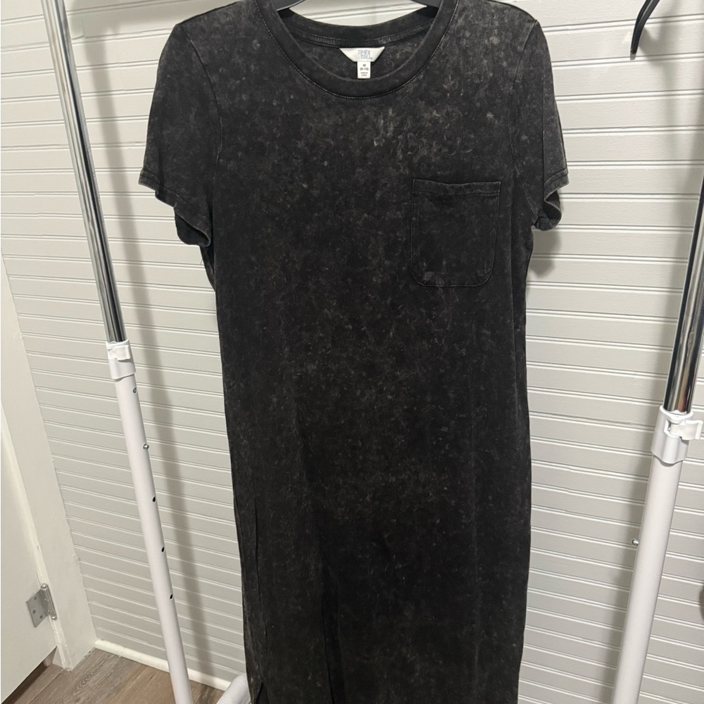 Time and Tru Black Midi Dress